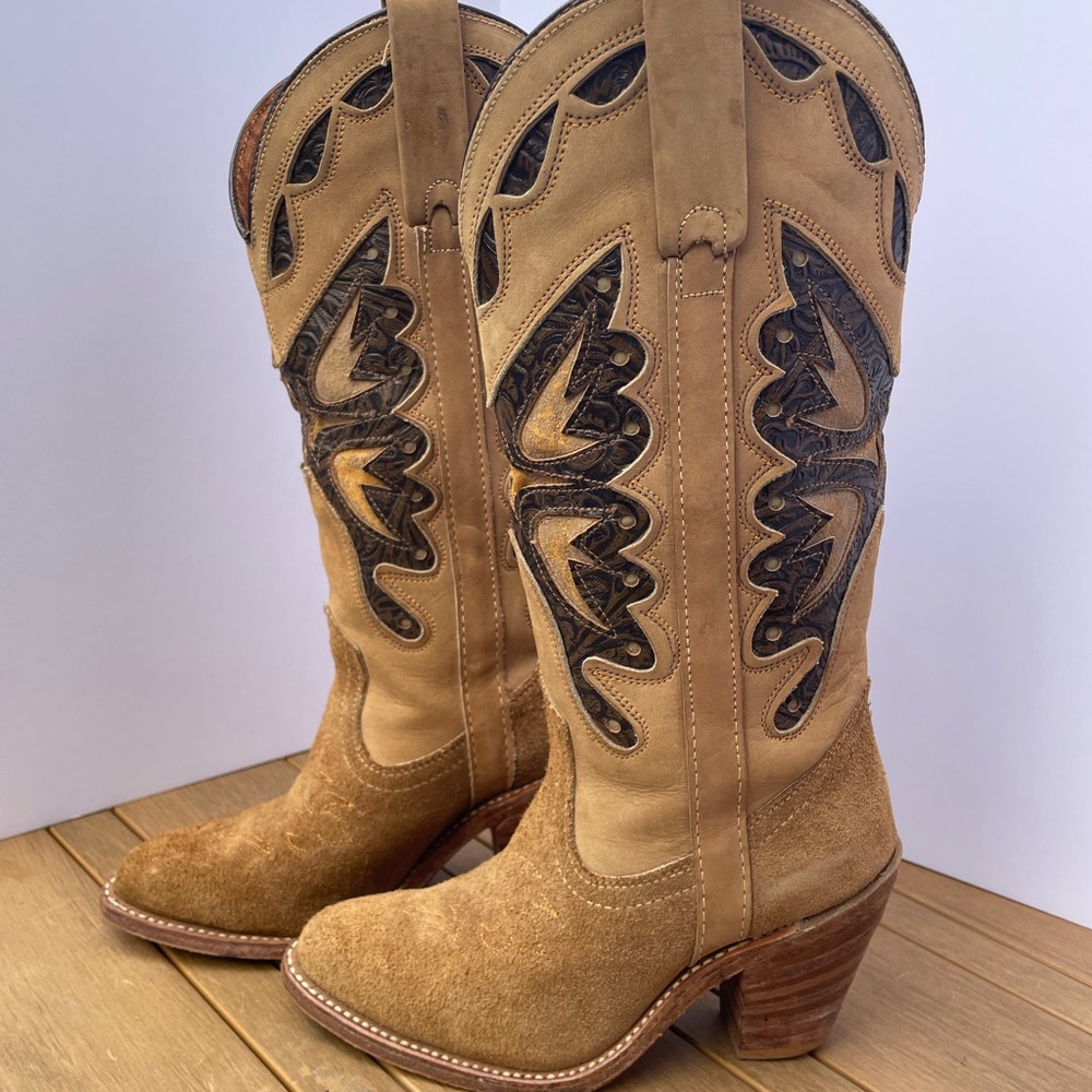 Miss Capezio vintage butterfly cowboy boots - 5 1/2 - Picture 2 of 7